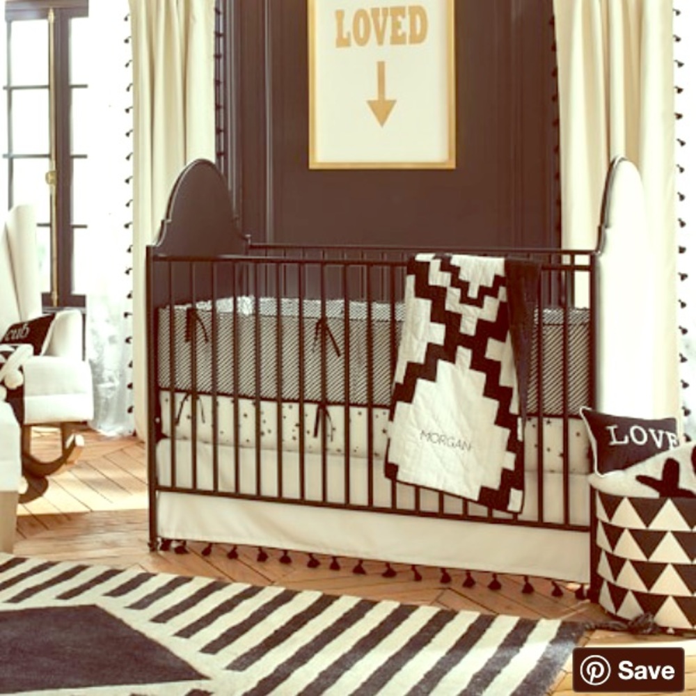 Pottery Barn Tassel Crib Skirt